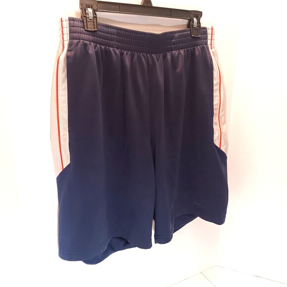 Reebok Shorts Mens L Blue Basketball Soccer Gym Athletic Running Training - Picture 2 of 7
